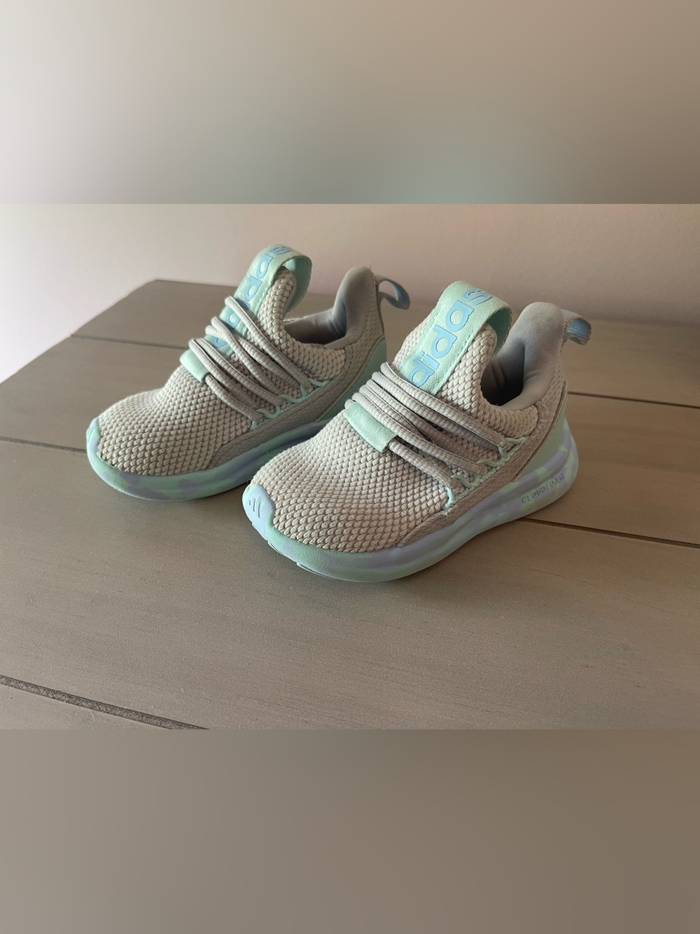 Adidas Toddler Lite Racer Adapt 7.0 Blue/Gray/Aqua